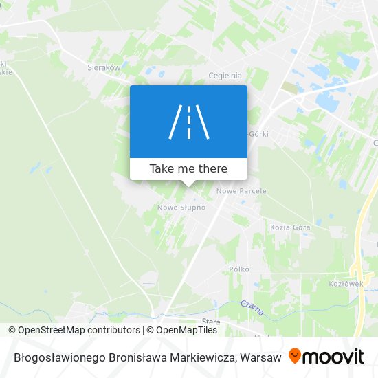 Błogosławionego Bronisława Markiewicza map