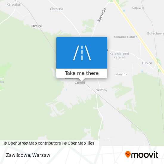 Zawilcowa map