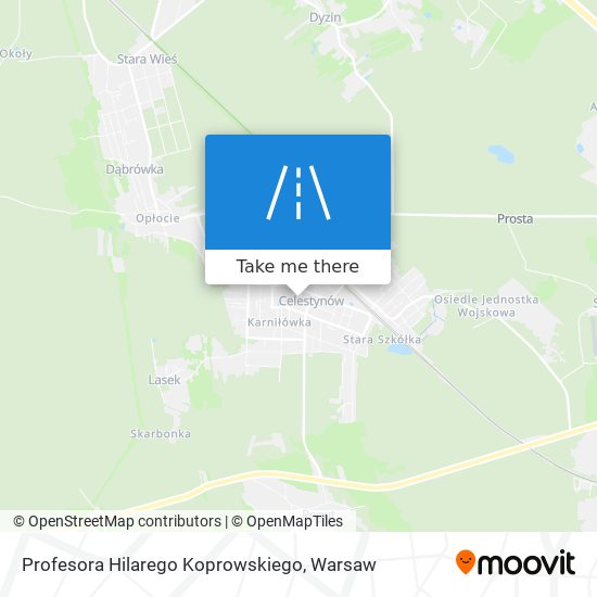 Profesora Hilarego Koprowskiego map