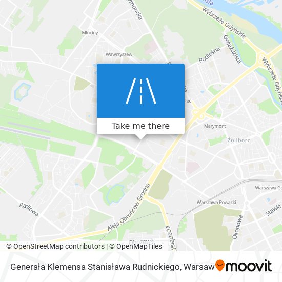 Generała Klemensa Stanisława Rudnickiego map