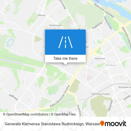 Карта Generała Klemensa Stanisława Rudnickiego