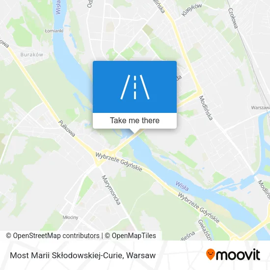 Карта Most Marii Skłodowskiej-Curie
