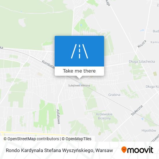 Rondo Kardynała Stefana Wyszyńskiego map