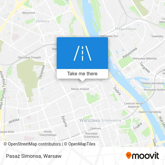 Карта Pasaż Simonsa