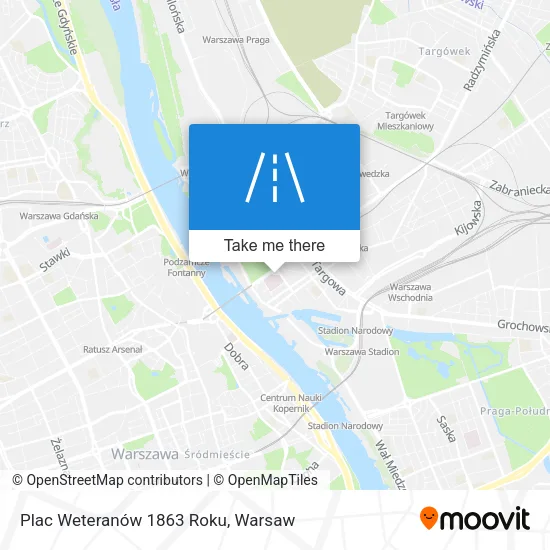 Карта Plac Weteranów 1863 Roku
