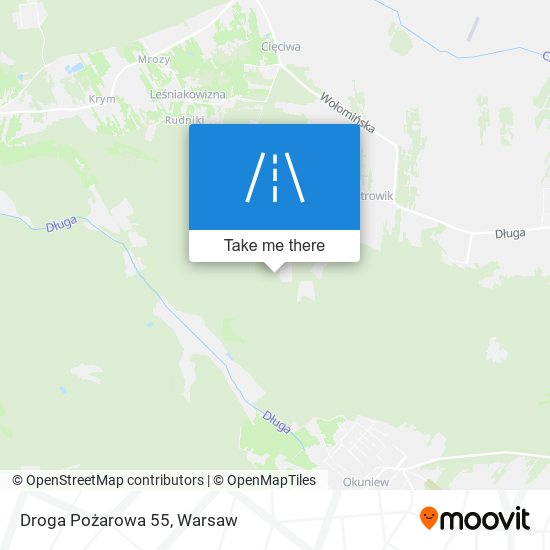 Droga Pożarowa 55 map