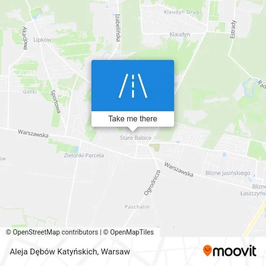 Карта Aleja Dębów Katyńskich