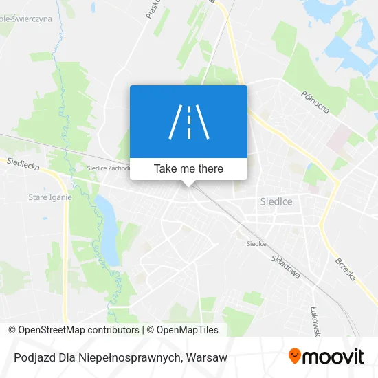 Карта Podjazd Dla Niepełnosprawnych