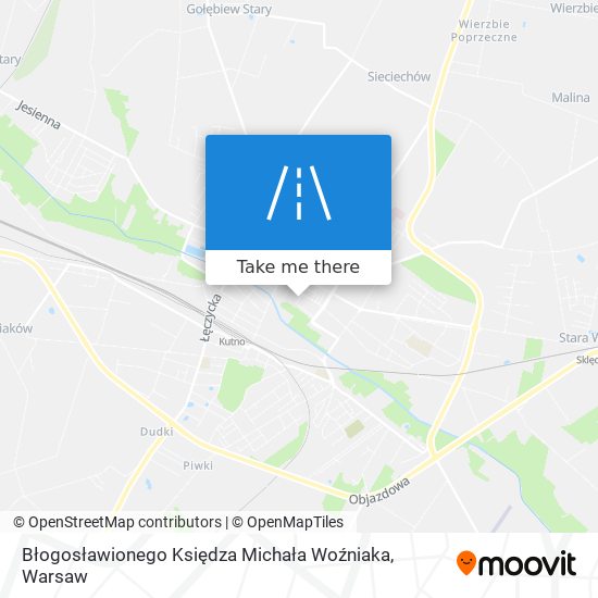 Błogosławionego Księdza Michała Woźniaka map