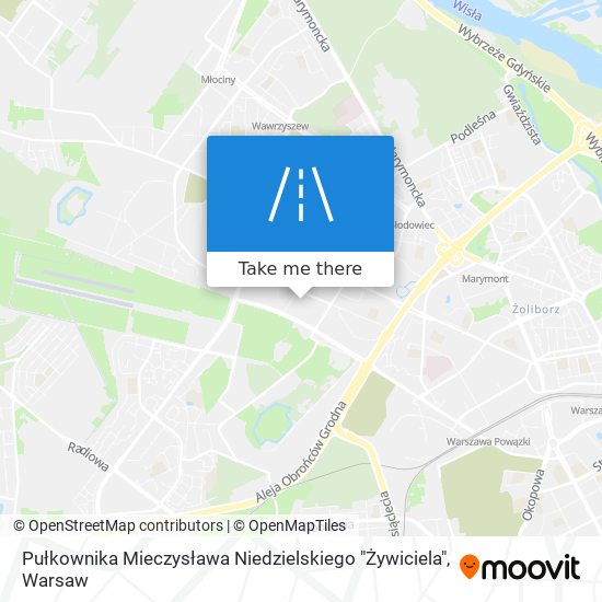 Pułkownika Mieczysława Niedzielskiego "Żywiciela" map