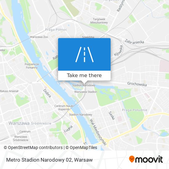 Metro Stadion Narodowy 02 map