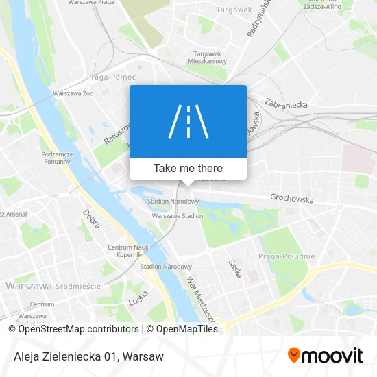 Карта Aleja Zieleniecka 01
