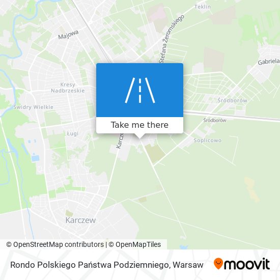 Rondo Polskiego Państwa Podziemniego map