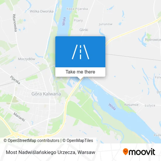 Карта Most Nadwiślańskiego Urzecza