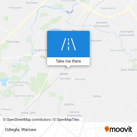 Карта Odległa
