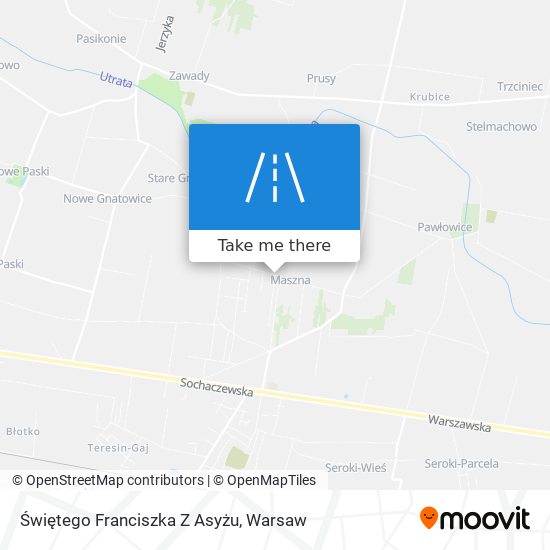 Świętego Franciszka Z Asyżu map