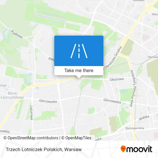 Карта Trzech Lotniczek Polskich