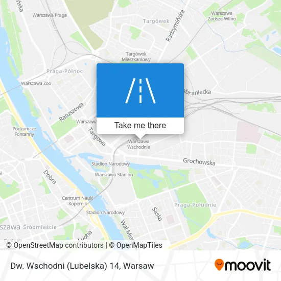 Карта Dw. Wschodni (Lubelska) 14