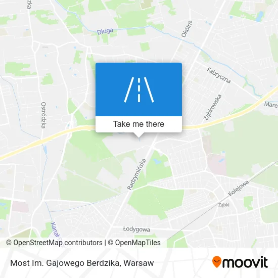 Карта Most Im. Gajowego Berdzika