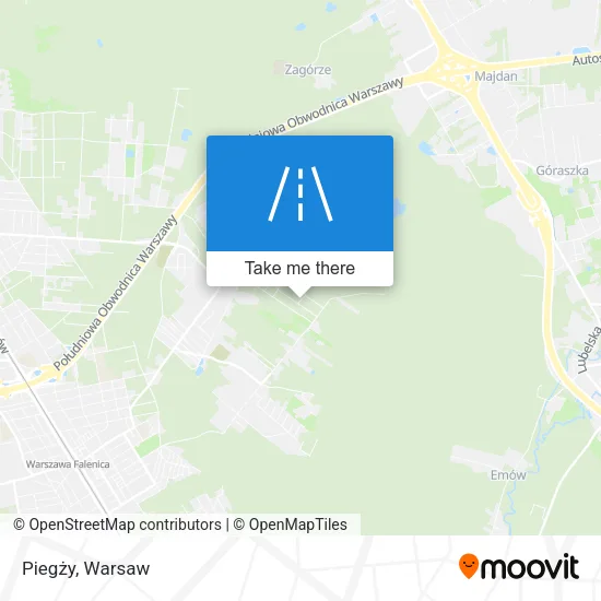 Карта Piegży
