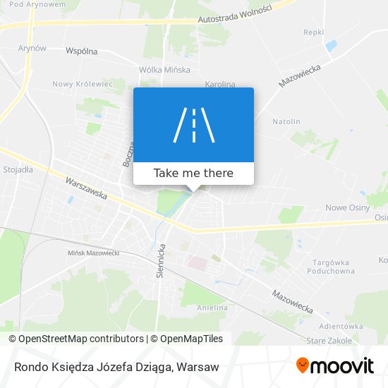 Rondo Księdza Józefa Dziąga map