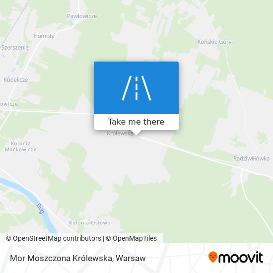 Mor Moszczona Królewska map