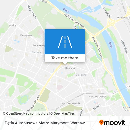 Карта Pętla Autobusowa Metro Marymont