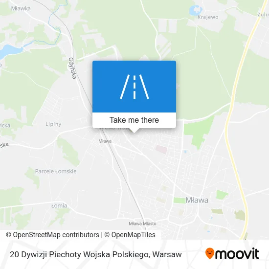 Карта 20 Dywizji Piechoty Wojska Polskiego