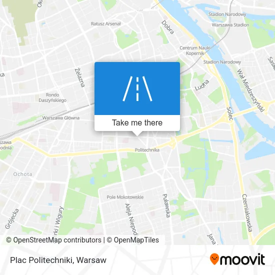 Карта Plac Politechniki