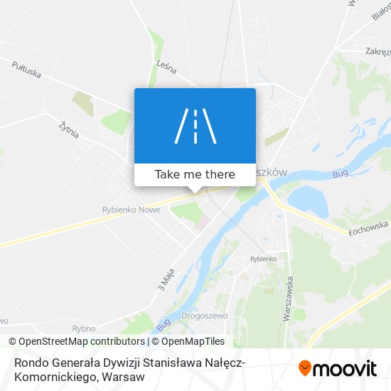 Rondo Generała Dywizji Stanisława Nałęcz-Komornickiego map