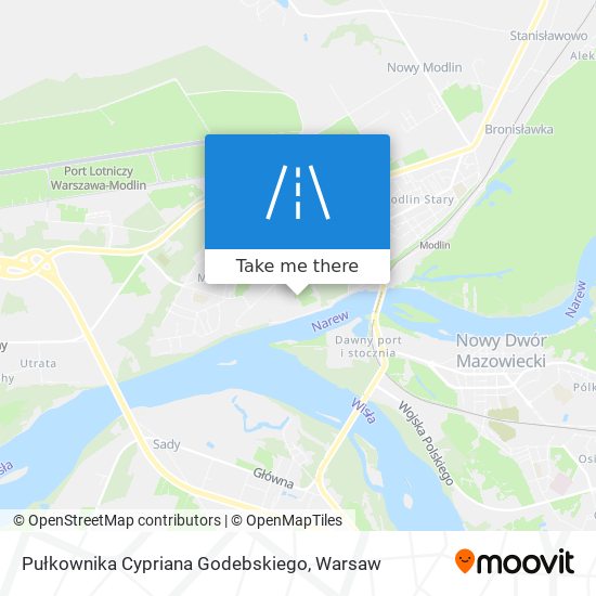 Pułkownika Cypriana Godebskiego map