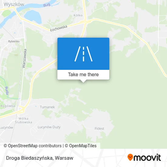 Карта Droga Biedaszyńska