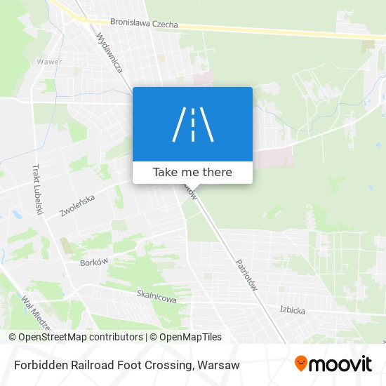 Forbidden Railroad Foot Crossing map