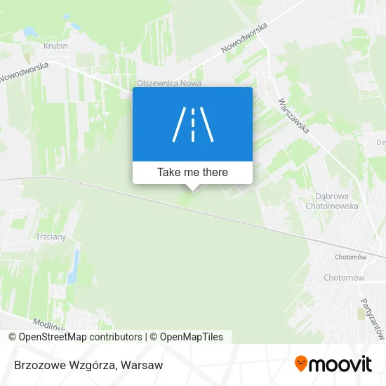 Карта Brzozowe Wzgórza