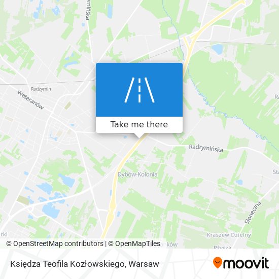 Księdza Teofila Kozłowskiego map