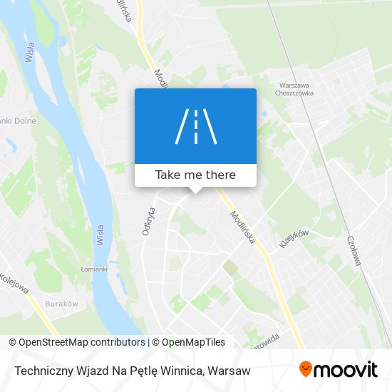 Techniczny Wjazd Na Pętlę Winnica map