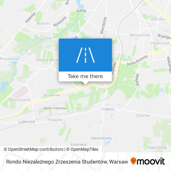 Rondo Niezależnego Zrzeszenia Studentów map