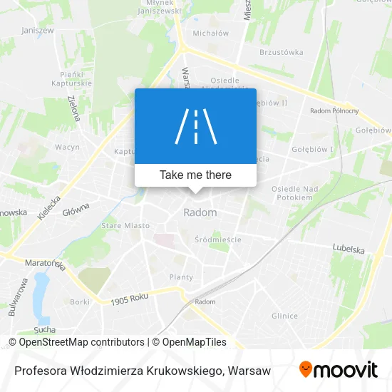 Карта Profesora Włodzimierza Krukowskiego