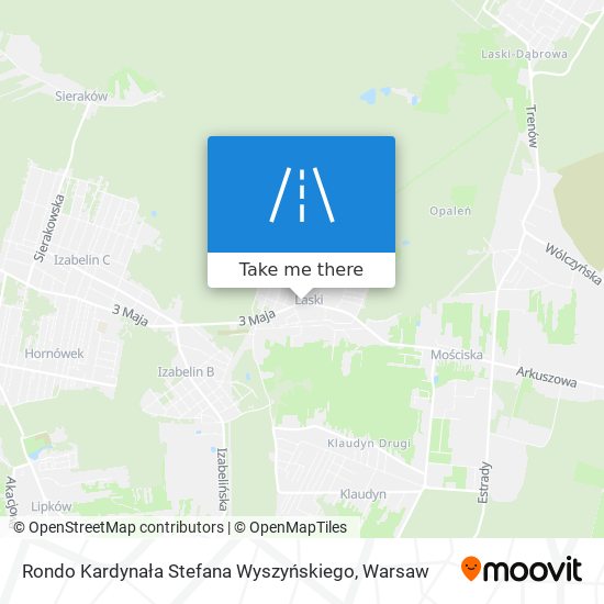 Rondo Kardynała Stefana Wyszyńskiego map