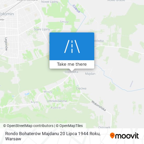 Rondo Bohaterów Majdanu 20 Lipca 1944 Roku map