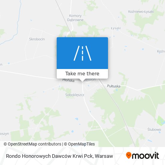 Rondo Honorowych Dawców Krwi Pck map