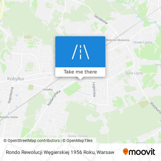 Rondo Rewolucji Węgierskiej 1956 Roku map