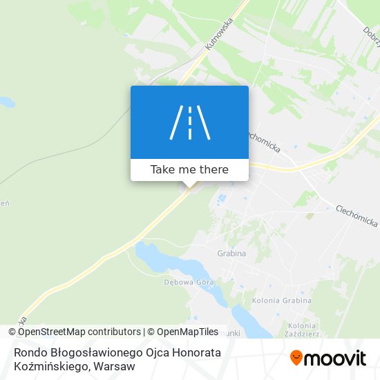 Rondo Błogosławionego Ojca Honorata Koźmińskiego map