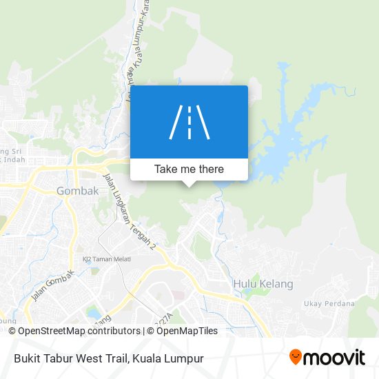 Bukit Tabur West Trail map