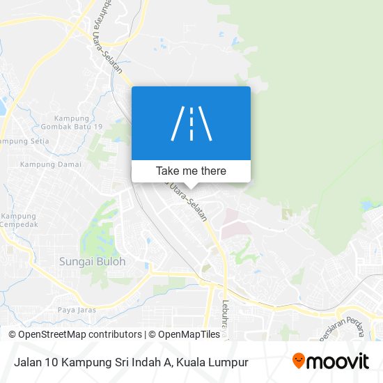 Peta Jalan 10 Kampung Sri Indah A