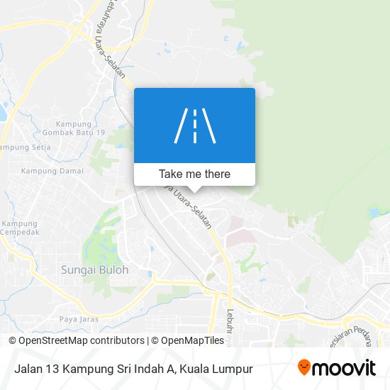 Peta Jalan 13 Kampung Sri Indah A
