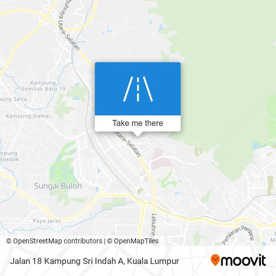 Jalan 18 Kampung Sri Indah A map