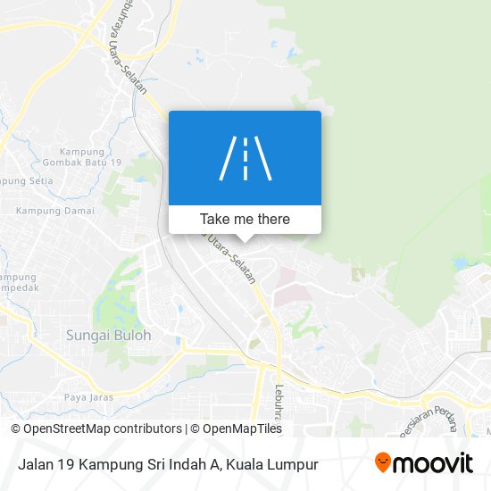 Peta Jalan 19 Kampung Sri Indah A