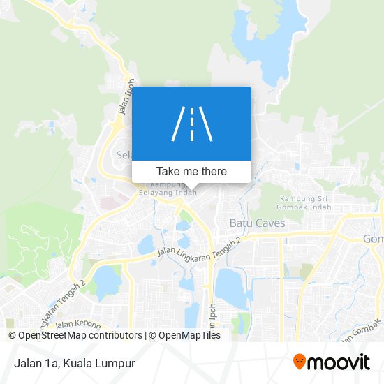 Jalan 1a map