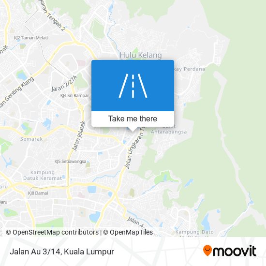 Jalan Au 3/14 map